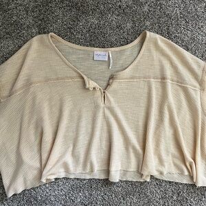 Urban Outfitters Out From Under lightweight cropped flowy short sleeve